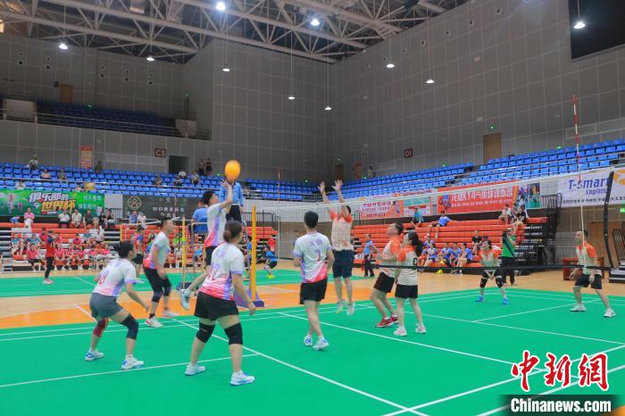 2025年中越县级气排球友谊赛在广西凭祥正式开幕