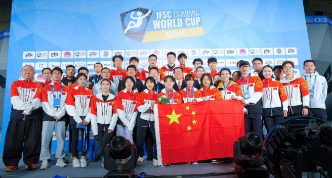 浙江柯桥站攀岩世界杯落幕骆知鹭夺女子攀石季